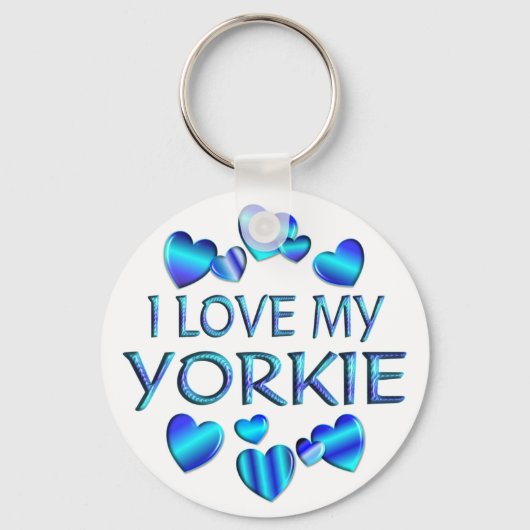 Ik hou van mijn Yorkie Sleutelhanger (Voorkant)