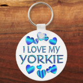 Ik hou van mijn Yorkie Sleutelhanger (Voorkant)