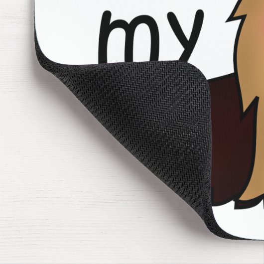 Ik hou van mijn Yorkie, Yorkshire Terrier Muismat (Hoek)