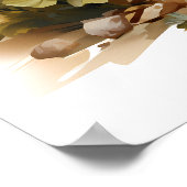 Ik hou van mijn Yorkshire Terrier bloemenportret Poster (Hoek)