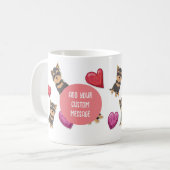 Ik hou van mijn Yorkshire Terrier Dog Ggloart Koffiemok (Voorkant links)