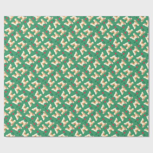 Ik hou van mijn zachte beklede Wheaten Terrier Cadeaupapier (Vlak)