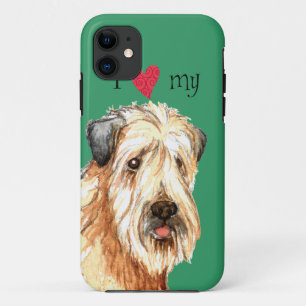 Ik hou van mijn zachte beklede Wheaten Terrier Case-Mate iPhone Case