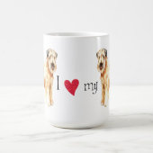 Ik hou van mijn zachte beklede Wheaten Terrier Koffiemok (Center)