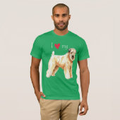 Ik hou van mijn zachte beklede Wheaten Terrier T-shirt (Voorkant volledig)