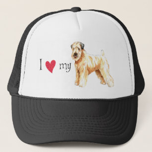Ik hou van mijn zachte beklede Wheaten Terrier Trucker Pet
