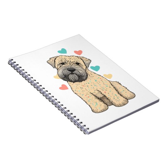 Ik hou van mijn zachte gecoate tarweterriër honden notitieboek (Rechterzijde)