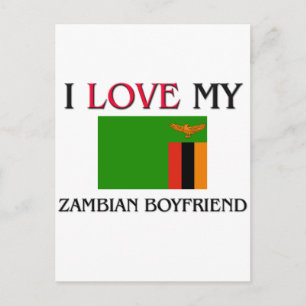 Ik hou van mijn Zambiaanse vriend Briefkaart