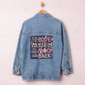"Ik hou van mijn zelfliefde jas" Denim Jacket (Hangar)