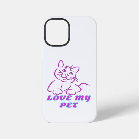 IK HOU VAN MIJN ZOETE ROZE HUISKAT iPhone HOESJE (Achterkant)