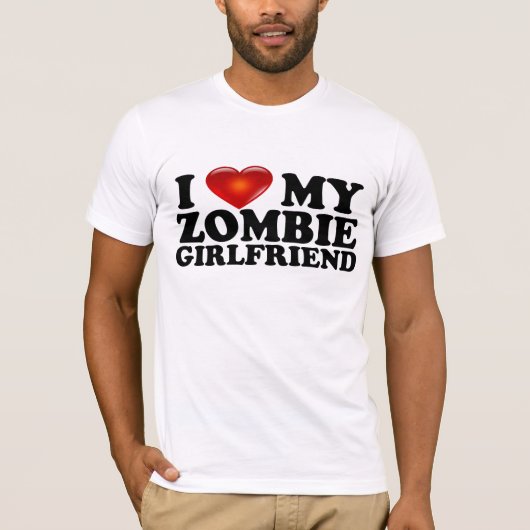 Ik hou van mijn Zombie GF-Shirt T-shirt (Voorkant)