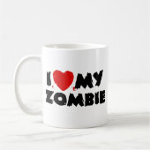 Ik hou van mijn Zombie Koffiemok (Links)