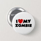 Ik hou van mijn Zombie Ronde Button 5,7 Cm (Voorkant /achterkant)