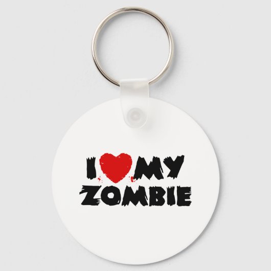 Ik hou van mijn Zombie Sleutelhanger (Voorkant)