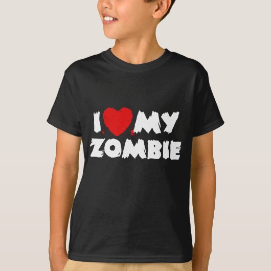 Ik hou van mijn Zombie T-shirt (Voorkant)