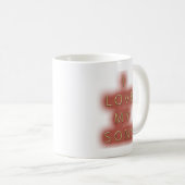 Ik hou van mijn zons (wit) koffiemok (Voorkant rechts)