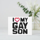 Ik hou van mijn zoon briefkaart (Staand voorkant)