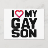 Ik hou van mijn zoon briefkaart (Voorkant)
