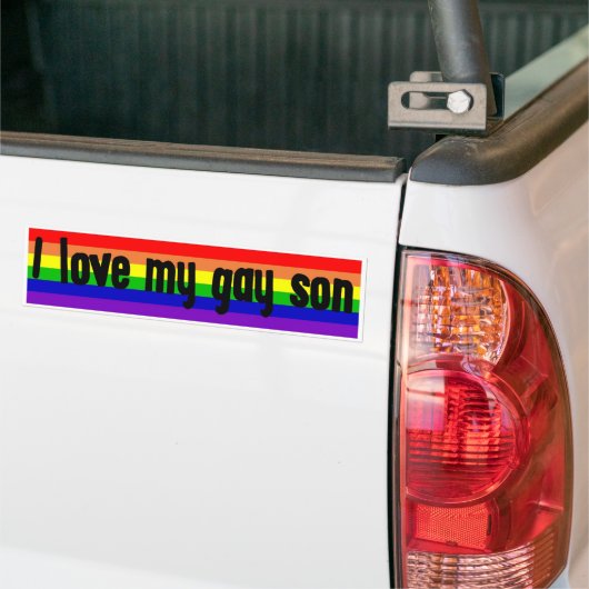 Ik hou van mijn zoon bumpersticker (Op Truck)