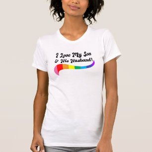 Ik hou van mijn zoon en zijn man homo kind trotse  t-shirt