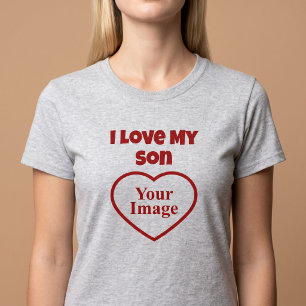 Ik hou van mijn zoon foto t-shirt