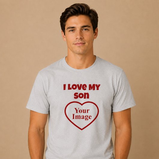 Ik hou van mijn zoon foto Tri-Blend shirt