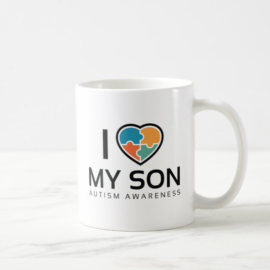 Ik hou van mijn zoon koffiemok (Rechts)