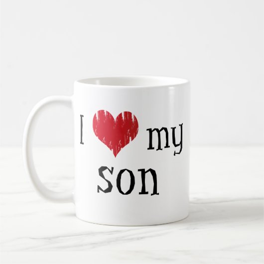 Ik hou van mijn zoon koffiemok (Links)