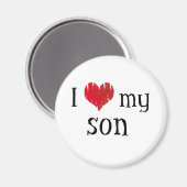 Ik hou van mijn zoon magneet (Voorkant / Achterkant)