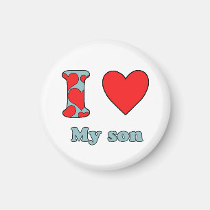 Ik hou van mijn zoon magneet