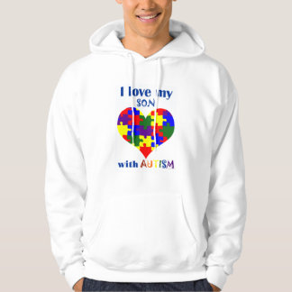 Ik hou van mijn zoon met autisme hoodie