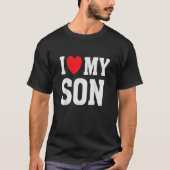 Ik hou van mijn zoon Oude ouders Moeder Pap T-shirt (Voorkant)