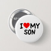 Ik hou van mijn zoon ronde button 5,7 cm (Voorkant /achterkant)