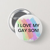 Ik hou van mijn zoon ronde button 5,7 cm (Voorkant /achterkant)