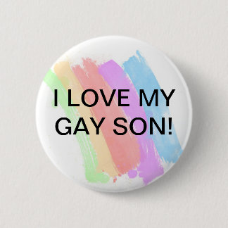 Ik hou van mijn zoon ronde button 5,7 cm