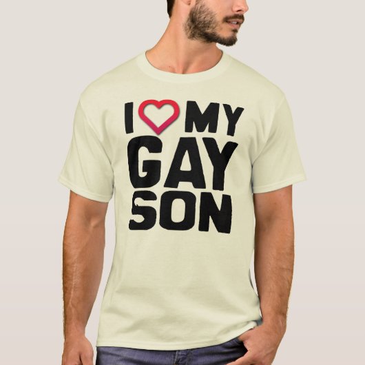 Ik hou van mijn zoon t-shirt (Voorkant)