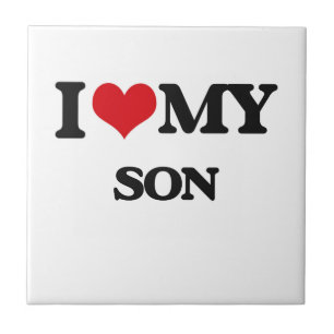 Ik hou van mijn zoon tegeltje