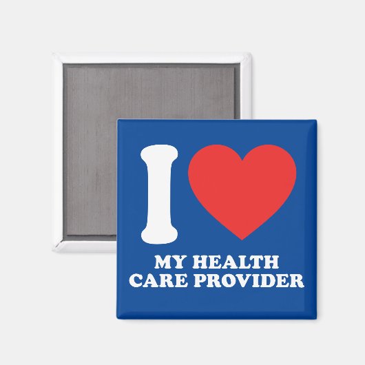 Ik hou van mijn zorgleverancier magneet (Voorkant / Achterkant)