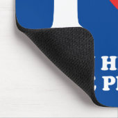 Ik hou van mijn zorgleverancier muismat (Hoek)