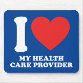 Ik hou van mijn zorgleverancier muismat (Voorkant)