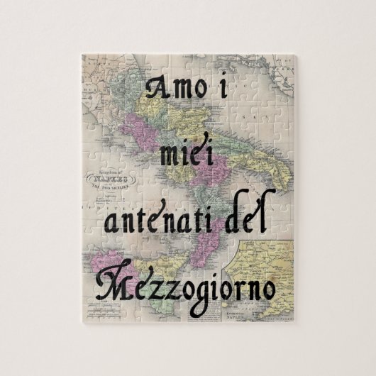 Ik hou van mijn Zuid-Italiaanse voorouders puzzel (Verticaal)