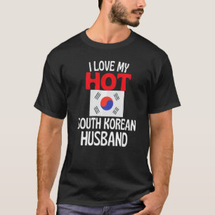 Ik hou van mijn Zuid-Koreaanse echtgenoot Zuid-Kor T-shirt