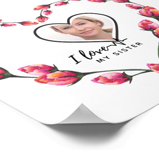 Ik hou van mijn ZUS - Beste vriendin Persoonlijk c Poster (Hoek)