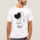 Ik hou van mijn zus - Beste vriendschappelijke per T-shirt (Voorkant)
