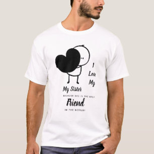 Ik hou van mijn zus - Beste vriendschappelijke per T-shirt