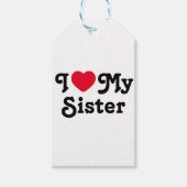 Ik hou van mijn zus cadeaulabel (Voorkant)