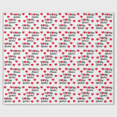 Ik hou van mijn zus cadeaupapier (Vlak)