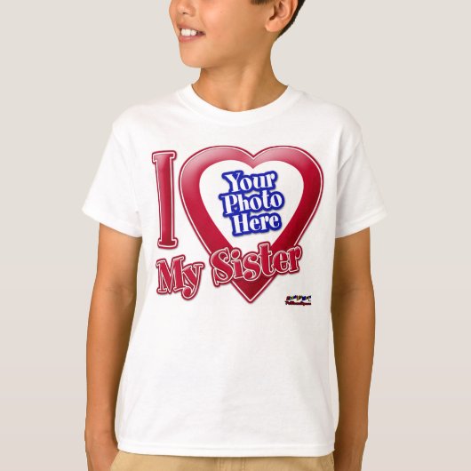Ik hou van mijn zus - Foto T-shirt (Voorkant)