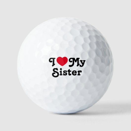 Ik hou van mijn zus golfballen (Voorkant)