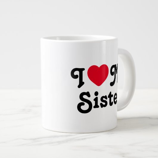 Ik hou van mijn zus grote koffiekop (Voorkant rechts)